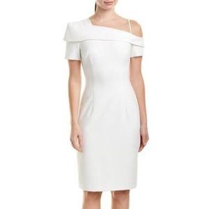 Black Halo White Sheath Dress